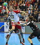 26.11.2014, Krems, Handball, Handball Liga Austria, HLA, GD, UHK Krems, ULZ Schwaz,<br>CHALUPA Georg, STEIGER Josef<br><br><br><br>Copyright DIENER / Zierlinger Karl<br>Marktgasse 3-7 / 4 / 5 / 21<br>A-1090 Wien<br>Telefax +43 1 955 32 35<br>Mobil +43 676 629 98 51<br>BA-CA<br>Bank Nr. 12000<br>Account Nr. 00712 223 783<br>e-mail: agentur@diener.at<br>Datenbank: www.diener.at