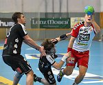 26.11.2014, Krems, Handball, Handball Liga Austria, HLA, GD, UHK Krems, ULZ Schwaz,<br>HUBER Balthasar, STEIGER Josef, NEUHOLD Christoph<br><br><br><br>Copyright DIENER / Zierlinger Karl<br>Marktgasse 3-7 / 4 / 5 / 21<br>A-1090 Wien<br>Telefax +43 1 955 32 35<br>Mobil +43 676 629 98 51<br>BA-CA<br>Bank Nr. 12000<br>Account Nr. 00712 223 783<br>e-mail: agentur@diener.at<br>Datenbank: www.diener.at