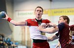27.09.2014, Krems, Handball, Handball Liga Austria, HLA, GD, UHK Krems, Union Leoben,<br>BABARSKAS Gerdas, SCHWARZ Andreas<br><br><br>Copyright / www. sportfotos. at<br>Missongasse 21<br>A - 3500 Krems<br>zierlinger@sportfotos.at<br>www.sportfotos.at<br>Kremser Bank <br>BIC SPKDAT21XXX<br>IBAN AT392022800704000918<br>