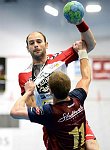 27.09.2014, Krems, Handball, Handball Liga Austria, HLA, GD, UHK Krems, Union Leoben,<br>MITKOV Vlatko, PETREIKIS Benas<br><br><br>Copyright / www. sportfotos. at<br>Missongasse 21<br>A - 3500 Krems<br>zierlinger@sportfotos.at<br>www.sportfotos.at<br>Kremser Bank <br>BIC SPKDAT21XXX<br>IBAN AT392022800704000918<br>