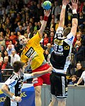 19.12. 2014, Krems, Handball, Handball Liga Austria, HLA, GD, UHK Krems, WAT Margareten,<br>BEZUCHA Markus, MITKOV Vlatko, BILYK Nikola<br><br><br><br>Copyright DIENER / Zierlinger<br>Marktgasse 3-7 / 4 / 5 / 21<br>A-1090 Wien<br>Telefax +43 1 955 32 35<br>Mobil +43 676 629 98 51<br>BA-CA<br>Bank Nr. 12000<br>Account Nr. 00712 223 783<br>e-mail: agentur@diener.at<br>Datenbank: www.diener.at