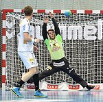20.04.2015, Krems, Handball, Handball Liga Austria, HLA, VF, UHK Krems, WAT Margareten,<br>BILYK Nikola, PILIPOVIC Kristian<br><br><br><br>Copyright DIENER / Zierlinger<br>Marktgasse 3-7 / 4 / 5 / 21<br>A-1090 Wien<br>Telefax +43 1 955 32 35<br>Mobil +43 676 629 98 51<br>BA-CA<br>Bank Nr. 12000<br>Account Nr. 00712 223 783<br>e-mail: agentur@diener.at<br>Datenbank: www.diener.at