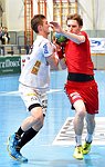 20.04.2015, Krems, Handball, Handball Liga Austria, HLA, VF, UHK Krems, WAT Margareten,<br>BILYK Nikola, BABARSKAS Gerdas<br><br><br><br>Copyright DIENER / Zierlinger<br>Marktgasse 3-7 / 4 / 5 / 21<br>A-1090 Wien<br>Telefax +43 1 955 32 35<br>Mobil +43 676 629 98 51<br>BA-CA<br>Bank Nr. 12000<br>Account Nr. 00712 223 783<br>e-mail: agentur@diener.at<br>Datenbank: www.diener.at