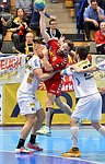 20.04.2015, Krems, Handball, Handball Liga Austria, HLA, VF, UHK Krems, WAT Margareten,<br>ALJETIC Nikola, CHALUPA Georg, FUGER Martin<br><br><br><br>Copyright DIENER / Zierlinger<br>Marktgasse 3-7 / 4 / 5 / 21<br>A-1090 Wien<br>Telefax +43 1 955 32 35<br>Mobil +43 676 629 98 51<br>BA-CA<br>Bank Nr. 12000<br>Account Nr. 00712 223 783<br>e-mail: agentur@diener.at<br>Datenbank: www.diener.at