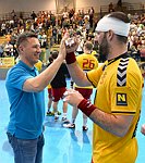 06.05.2016,  Krems,  Handball,  Handball Liga Austria,  HLA, VF,  UHK Krems,  Union Leoben,<br>MAGELINSKAS Romas, SURAC Domagoj<br><br><br>Copyright DIENER / Zierlinger <br>Marktgasse 3-7 / 4 / 5 / 21<br>A-1090 Wien<br>Telefax +43 1 955 32 35<br>Mobil +43 676 629 98 51<br>BA-CA<br>Bank Nr. 12000<br>Account Nr. 00712 223 783<br>e-mail: agentur@diener.at<br>Datenbank: www.diener.at