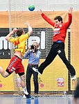 06.05.2016,  Krems,  Handball,  Handball Liga Austria,  HLA, VF,  UHK Krems,  Union Leoben,<br>NEUHOLD Christoph, MUSEL Gregory<br><br><br>Copyright DIENER / Zierlinger <br>Marktgasse 3-7 / 4 / 5 / 21<br>A-1090 Wien<br>Telefax +43 1 955 32 35<br>Mobil +43 676 629 98 51<br>BA-CA<br>Bank Nr. 12000<br>Account Nr. 00712 223 783<br>e-mail: agentur@diener.at<br>Datenbank: www.diener.at