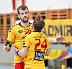 06.05.2016,  Krems,  Handball,  Handball Liga Austria,  HLA, VF,  UHK Krems,  Union Leoben,<br>FEICHTINGER Sebastian, VISY Norbert<br><br><br>Copyright DIENER / Zierlinger <br>Marktgasse 3-7 / 4 / 5 / 21<br>A-1090 Wien<br>Telefax +43 1 955 32 35<br>Mobil +43 676 629 98 51<br>BA-CA<br>Bank Nr. 12000<br>Account Nr. 00712 223 783<br>e-mail: agentur@diener.at<br>Datenbank: www.diener.at