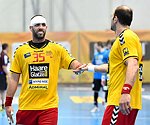 06.05.2016,  Krems,  Handball,  Handball Liga Austria,  HLA, VF,  UHK Krems,  Union Leoben,<br>SURAC Domagoj, MITKOV Vlatko<br><br><br>Copyright DIENER / Zierlinger <br>Marktgasse 3-7 / 4 / 5 / 21<br>A-1090 Wien<br>Telefax +43 1 955 32 35<br>Mobil +43 676 629 98 51<br>BA-CA<br>Bank Nr. 12000<br>Account Nr. 00712 223 783<br>e-mail: agentur@diener.at<br>Datenbank: www.diener.at