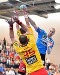 06.05.2016,  Krems,  Handball,  Handball Liga Austria,  HLA, VF,  UHK Krems,  Union Leoben,<br>SURAC Domagoj, NEUHOLD Christoph, TRUCHANOVICIUS Jonas<br><br><br>Copyright DIENER / Zierlinger <br>Marktgasse 3-7 / 4 / 5 / 21<br>A-1090 Wien<br>Telefax +43 1 955 32 35<br>Mobil +43 676 629 98 51<br>BA-CA<br>Bank Nr. 12000<br>Account Nr. 00712 223 783<br>e-mail: agentur@diener.at<br>Datenbank: www.diener.at