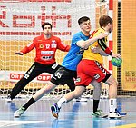 06.05.2016,  Krems,  Handball,  Handball Liga Austria,  HLA, VF,  UHK Krems,  Union Leoben,<br>MUSEL Gregory, SABAZGIRAEV Hasbulat<br><br><br>Copyright DIENER / Zierlinger <br>Marktgasse 3-7 / 4 / 5 / 21<br>A-1090 Wien<br>Telefax +43 1 955 32 35<br>Mobil +43 676 629 98 51<br>BA-CA<br>Bank Nr. 12000<br>Account Nr. 00712 223 783<br>e-mail: agentur@diener.at<br>Datenbank: www.diener.at