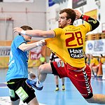 06.05.2016,  Krems,  Handball,  Handball Liga Austria,  HLA, VF,  UHK Krems,  Union Leoben,<br>SALBRECHTER Stefan Bernhard, FEICHTINGER Sebastian<br><br><br>Copyright DIENER / Zierlinger <br>Marktgasse 3-7 / 4 / 5 / 21<br>A-1090 Wien<br>Telefax +43 1 955 32 35<br>Mobil +43 676 629 98 51<br>BA-CA<br>Bank Nr. 12000<br>Account Nr. 00712 223 783<br>e-mail: agentur@diener.at<br>Datenbank: www.diener.at