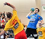 06.05.2016,  Krems,  Handball,  Handball Liga Austria,  HLA, VF,  UHK Krems,  Union Leoben,<br>SURAC Domagoj, ILLMAYER Florian<br><br><br>Copyright DIENER / Zierlinger <br>Marktgasse 3-7 / 4 / 5 / 21<br>A-1090 Wien<br>Telefax +43 1 955 32 35<br>Mobil +43 676 629 98 51<br>BA-CA<br>Bank Nr. 12000<br>Account Nr. 00712 223 783<br>e-mail: agentur@diener.at<br>Datenbank: www.diener.at