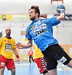 06.05.2016,  Krems,  Handball,  Handball Liga Austria,  HLA, VF,  UHK Krems,  Union Leoben,<br>SURAC Domagoj, JANDL Stephan<br><br><br>Copyright DIENER / Zierlinger <br>Marktgasse 3-7 / 4 / 5 / 21<br>A-1090 Wien<br>Telefax +43 1 955 32 35<br>Mobil +43 676 629 98 51<br>BA-CA<br>Bank Nr. 12000<br>Account Nr. 00712 223 783<br>e-mail: agentur@diener.at<br>Datenbank: www.diener.at