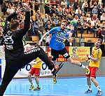 06.05.2016,  Krems,  Handball,  Handball Liga Austria,  HLA, VF,  UHK Krems,  Union Leoben,<br>SHEJBAL Mihal, JANDL Stephan, FEICHTINGER Sebastian<br><br><br>Copyright DIENER / Zierlinger <br>Marktgasse 3-7 / 4 / 5 / 21<br>A-1090 Wien<br>Telefax +43 1 955 32 35<br>Mobil +43 676 629 98 51<br>BA-CA<br>Bank Nr. 12000<br>Account Nr. 00712 223 783<br>e-mail: agentur@diener.at<br>Datenbank: www.diener.at