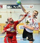 02.03.2016, Krems, Handball, OEHB-Cup, M-VF, UHK Krems - HSG Baernbach / Koeflach,<br>SURAC Domagoj, KOLAR Goran<br><br><br>Copyright DIENER / Zierlinger<br>Marktgasse 3-7 / 4 / 5 / 21<br>A-1090 Wien<br>Telefax +43 1 955 32 35<br>Mobil +43 676 629 98 51<br>BA-CA<br>Bank Nr. 12000<br>Account Nr. 00712 223 783<br>e-mail: agentur@diener.at<br>Datenbank: www.diener.at