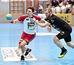 20.11.2015, Krems, Handball, Handball Liga Austria, HLA, GD, UHK Krems - HSG  Baernbach / Koeflach,<br>TOMANN Aron, KOLAR Goran<br><br><br><br>Copyright DIENER / Zierlinger<br>Marktgasse 3-7 / 4 / 5 / 21<br>A-1090 Wien<br>Telefax +43 1 955 32 35<br>Mobil +43 676 629 98 51<br>BA-CA<br>Bank Nr. 12000<br>Account Nr. 00712 223 783<br>e-mail: agentur@diener.at<br>Datenbank: www.diener.at