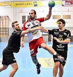 20.11.2015, Krems, Handball, Handball Liga Austria, HLA, GD, UHK Krems - HSG  Baernbach / Koeflach,<br>GREBENAR Gabor, BOZSO Andras, MORITZ Philipp<br><br><br><br>Copyright DIENER / Zierlinger<br>Marktgasse 3-7 / 4 / 5 / 21<br>A-1090 Wien<br>Telefax +43 1 955 32 35<br>Mobil +43 676 629 98 51<br>BA-CA<br>Bank Nr. 12000<br>Account Nr. 00712 223 783<br>e-mail: agentur@diener.at<br>Datenbank: www.diener.at