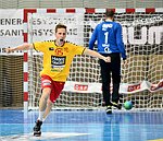 26.10.2015, Krems, Handball, Handball Liga Austria, HLA, GD, UHK Krems, Bregenz,<br>SIMEK Marko, ALEKSIC Goran<br><br><br><br>Copyright DIENER / Zierlinger Karl<br>Marktgasse 3-7 / 4 / 5 / 21<br>A-1090 Wien<br>Telefax +43 1 955 32 35<br>Mobil +43 676 629 98 51<br>BA-CA<br>Bank Nr. 12000<br>Account Nr. 00712 223 783<br>e-mail: agentur@diener.at<br>Datenbank: www.diener.at