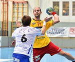 11.09.2015, Krems, Handball, Handball Liga Austria, HLA, GD, UHK Krems, HC Bruck,<br><br><br><br>Copyright / www. sportfotos. at<br>Missongasse 21<br>A - 3500 Krems<br>zierlinger@sportfotos.at<br>www.sportfotos.at<br>Kremser Bank <br>BIC SPKDAT21XXX<br>IBAN AT392022800704000918<br>