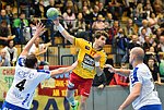 11.09.2015, Krems, Handball, Handball Liga Austria, HLA, GD, UHK Krems, HC Bruck,<br><br><br><br>Copyright / www. sportfotos. at<br>Missongasse 21<br>A - 3500 Krems<br>zierlinger@sportfotos.at<br>www.sportfotos.at<br>Kremser Bank <br>BIC SPKDAT21XXX<br>IBAN AT392022800704000918<br>