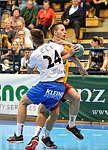 11.09.2015, Krems, Handball, Handball Liga Austria, HLA, GD, UHK Krems - HC Bruck,<br>JOVANOVIC Mladan, SIMEK Marko<br><br>Copyright DIENER / Zierlinger<br>Marktgasse 3-7 / 4 / 5 / 21<br>A-1090 Wien<br>Telefax +43 1 955 32 35<br>Mobil +43 676 629 98 51<br>BA-CA<br>Bank Nr. 12000<br>Account Nr. 00712 223 783<br>e-mail: agentur@diener.at<br>Datenbank: www.diener.at