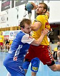 05.09.2015, Krems, Handball, Handball Liga Austria, HLA, GD, UHK Krems - HC Linz,<br>LEHNER Stefan, FEICHTINGER Sebastian<br><br>Copyright DIENER / Zierlinger<br>Marktgasse 3-7 / 4 / 5 / 21<br>A-1090 Wien<br>Telefax +43 1 955 32 35<br>Mobil +43 676 629 98 51<br>BA-CA<br>Bank Nr. 12000<br>Account Nr. 00712 223 783<br>e-mail: agentur@diener.at<br>Datenbank: www.diener.at