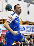 05.09.2015, Krems, Handball, Handball Liga Austria, HLA, GD, UHK Krems - HC Linz,<br>BAJGORIC Alen<br><br>Copyright DIENER / Zierlinger<br>Marktgasse 3-7 / 4 / 5 / 21<br>A-1090 Wien<br>Telefax +43 1 955 32 35<br>Mobil +43 676 629 98 51<br>BA-CA<br>Bank Nr. 12000<br>Account Nr. 00712 223 783<br>e-mail: agentur@diener.at<br>Datenbank: www.diener.at