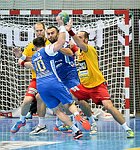 05.09.2015, Krems, Handball, Handball Liga Austria, HLA, GD, UHK Krems - HC Linz,<br>KAINMUELLER Klemens, VIZVARY Kristoph, VUCKOVIC Gojko, SURAC Domagoj <br><br>Copyright DIENER / Zierlinger<br>Marktgasse 3-7 / 4 / 5 / 21<br>A-1090 Wien<br>Telefax +43 1 955 32 35<br>Mobil +43 676 629 98 51<br>BA-CA<br>Bank Nr. 12000<br>Account Nr. 00712 223 783<br>e-mail: agentur@diener.at<br>Datenbank: www.diener.at