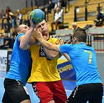 05.09.2015, Krems, Handball, Handball Liga Austria, HLA, U-20, UHK Krems, HC Linz,<br><br><br><br>Copyright / sportfotos. at / Zierlinger<br>Missongasse 21<br>A - 3500 Krems<br>zierlinger@sportfotos.at<br>www.sportfotos.at<br>Kremser Bank <br>BIC SPKDAT21XXX<br>IBAN AT392022800704000918<br>