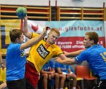 05.09.2015, Krems, Handball, Handball Liga Austria, HLA, U-20, UHK Krems, HC Linz,<br><br><br><br>Copyright / sportfotos. at / Zierlinger<br>Missongasse 21<br>A - 3500 Krems<br>zierlinger@sportfotos.at<br>www.sportfotos.at<br>Kremser Bank <br>BIC SPKDAT21XXX<br>IBAN AT392022800704000918<br>