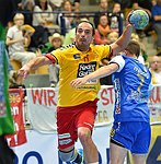 05.09.2015, Krems, Handball, Handball Liga Austria, HLA, GD, UHK Krems - HC Linz,<br>BOZSO Andras, KISLINGER Christian<br><br>Copyright DIENER / Zierlinger<br>Marktgasse 3-7 / 4 / 5 / 21<br>A-1090 Wien<br>Telefax +43 1 955 32 35<br>Mobil +43 676 629 98 51<br>BA-CA<br>Bank Nr. 12000<br>Account Nr. 00712 223 783<br>e-mail: agentur@diener.at<br>Datenbank: www.diener.at