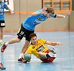 10.10.2015,  Krems,  Handball,  Handball Liga Austria,  HLA, GD,  UHK Krems,  Union Leoben,<br>KUHN Thomas, TOMANN Aron<br><br><br>Copyright DIENER / Zierlinger <br>Marktgasse 3-7 / 4 / 5 / 21<br>A-1090 Wien<br>Telefax +43 1 955 32 35<br>Mobil +43 676 629 98 51<br>BA-CA<br>Bank Nr. 12000<br>Account Nr. 00712 223 783<br>e-mail: agentur@diener.at<br>Datenbank: www.diener.at