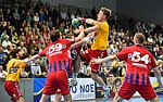 26.09.2015, Krems, Handball, Handball Liga Austria, HLA, GD, UHK Krems, WAT Margareten,<br>SCHOPF Tobias, KOLAR Markus, NEUHOLD Christoph, ZIURA Vytautas<br><br><br><br>Copyright DIENER / Zierlinger<br>Marktgasse 3-7 / 4 / 5 / 21<br>A-1090 Wien<br>Telefax +43 1 955 32 35<br>Mobil +43 676 629 98 51<br>BA-CA<br>Bank Nr. 12000<br>Account Nr. 00712 223 783<br>e-mail: agentur@diener.at<br>Datenbank: www.diener.at