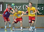 26.09.2015, Krems, Handball, Handball Liga Austria, HLA, GD, UHK Krems, WAT Margareten,<br>BYLIK Nikola, FEICHTINGER Sebastian, NEUHOLD Christoph<br><br><br><br>Copyright DIENER / Zierlinger<br>Marktgasse 3-7 / 4 / 5 / 21<br>A-1090 Wien<br>Telefax +43 1 955 32 35<br>Mobil +43 676 629 98 51<br>BA-CA<br>Bank Nr. 12000<br>Account Nr. 00712 223 783<br>e-mail: agentur@diener.at<br>Datenbank: www.diener.at