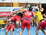 26.09.2015, Krems, Handball, Handball Liga Austria, HLA, GD, UHK Krems, WAT Margareten,<br>FEICHTINGER Sebastian, KOLAR Markus, SURAC Domagoj<br><br><br><br>Copyright DIENER / Zierlinger<br>Marktgasse 3-7 / 4 / 5 / 21<br>A-1090 Wien<br>Telefax +43 1 955 32 35<br>Mobil +43 676 629 98 51<br>BA-CA<br>Bank Nr. 12000<br>Account Nr. 00712 223 783<br>e-mail: agentur@diener.at<br>Datenbank: www.diener.at