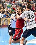 05.12.2015, Krems, Handball, Handball Liga Austria, HLA, GD, UHK Krems, HC Hard,<br>DICKER Daniel, FEICHTINGER Sebastian, HERBURGER Lukas<br><br>Copyright DIENER / Zierlinger Karl<br>Marktgasse 3-7 / 4 / 5 / 21<br>A-1090 Wien<br>Telefax +43 1 955 32 35<br>Mobil +43 676 629 98 51<br>BA-CA<br>Bank Nr. 12000<br>Account Nr. 00712 223 783<br>e-mail: agentur@diener.at<br>Datenbank: www.diener.at