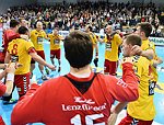 27.02.2016, Krems, Handball, Handball Liga Austria, HLA, OPO, UHK Krems, Bregenz,<br>Siegesjubel Krems<br><br><br><br>Copyright DIENER / Zierlinger Karl<br>Marktgasse 3-7 / 4 / 5 / 21<br>A-1090 Wien<br>Telefax +43 1 955 32 35<br>Mobil +43 676 629 98 51<br>BA-CA<br>Bank Nr. 12000<br>Account Nr. 00712 223 783<br>e-mail: agentur@diener.at<br>Datenbank: www.diener.at