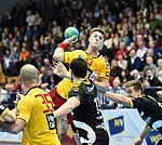 27.02.2016, Krems, Handball, Handball Liga Austria, HLA, OPO, UHK Krems, Bregenz,<br>SURAC Domagoj, BELJANSKI Bojan, NEUHOLD Christoph, HANSEN Espen Lie<br><br><br><br>Copyright DIENER / Zierlinger Karl<br>Marktgasse 3-7 / 4 / 5 / 21<br>A-1090 Wien<br>Telefax +43 1 955 32 35<br>Mobil +43 676 629 98 51<br>BA-CA<br>Bank Nr. 12000<br>Account Nr. 00712 223 783<br>e-mail: agentur@diener.at<br>Datenbank: www.diener.at