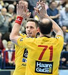 27.02.2016, Krems, Handball, Handball Liga Austria, HLA, OPO, UHK Krems, Bregenz,<br>SIMEK Marko, MITKOV Vlatko<br><br><br><br>Copyright DIENER / Zierlinger Karl<br>Marktgasse 3-7 / 4 / 5 / 21<br>A-1090 Wien<br>Telefax +43 1 955 32 35<br>Mobil +43 676 629 98 51<br>BA-CA<br>Bank Nr. 12000<br>Account Nr. 00712 223 783<br>e-mail: agentur@diener.at<br>Datenbank: www.diener.at
