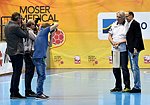 27.02.2016, Krems, Handball, Handball Liga Austria, HLA, OPO, UHK Krems, Bregenz,<br>Ehrung VAISHOR Harald<br><br><br><br>Copyright DIENER / Zierlinger Karl<br>Marktgasse 3-7 / 4 / 5 / 21<br>A-1090 Wien<br>Telefax +43 1 955 32 35<br>Mobil +43 676 629 98 51<br>BA-CA<br>Bank Nr. 12000<br>Account Nr. 00712 223 783<br>e-mail: agentur@diener.at<br>Datenbank: www.diener.at