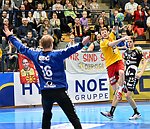 27.02.2016, Krems, Handball, Handball Liga Austria, HLA, OPO, UHK Krems, Bregenz,<br>HAEUSLE Ralf Patrick, VISY Norbert, OBWEXER Sebastian<br><br><br><br>Copyright DIENER / Zierlinger Karl<br>Marktgasse 3-7 / 4 / 5 / 21<br>A-1090 Wien<br>Telefax +43 1 955 32 35<br>Mobil +43 676 629 98 51<br>BA-CA<br>Bank Nr. 12000<br>Account Nr. 00712 223 783<br>e-mail: agentur@diener.at<br>Datenbank: www.diener.at