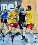 27.02.2016, Krems, Handball, Handball Liga Austria, HLA, OPO, UHK Krems, Bregenz,<br>BEGUSCH Alexandra, MITKOV Vlatko, FRUEHSTUECK Lukas, WALTER Guenther<br><br><br><br>Copyright DIENER / Zierlinger Karl<br>Marktgasse 3-7 / 4 / 5 / 21<br>A-1090 Wien<br>Telefax +43 1 955 32 35<br>Mobil +43 676 629 98 51<br>BA-CA<br>Bank Nr. 12000<br>Account Nr. 00712 223 783<br>e-mail: agentur@diener.at<br>Datenbank: www.diener.at