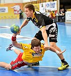 27.02.2016, Krems, Handball, Handball Liga Austria, HLA, OPO, UHK Krems, Bregenz,<br>WALZER Guenther, HANSEN Espen Lie<br><br><br>Copyright DIENER / Zierlinger Karl<br>Marktgasse 3-7 / 4 / 5 / 21<br>A-1090 Wien<br>Telefax +43 1 955 32 35<br>Mobil +43 676 629 98 51<br>BA-CA<br>Bank Nr. 12000<br>Account Nr. 00712 223 783<br>e-mail: agentur@diener.at<br>Datenbank: www.diener.at
