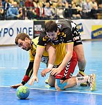 27.02.2016, Krems, Handball, Handball Liga Austria, HLA, OPO, UHK Krems, Bregenz,<br>FEICHTINGER Sebastian, BELJANSKI Bojan<br><br><br><br>Copyright DIENER / Zierlinger Karl<br>Marktgasse 3-7 / 4 / 5 / 21<br>A-1090 Wien<br>Telefax +43 1 955 32 35<br>Mobil +43 676 629 98 51<br>BA-CA<br>Bank Nr. 12000<br>Account Nr. 00712 223 783<br>e-mail: agentur@diener.at<br>Datenbank: www.diener.at