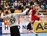 12.02.2016, Krems, Handball, Handball Liga Austria, HLA, OPO, UHK Krems, HC Hard,<br>JOCHUM Philipp, VISY Norbert<br><br><br>Copyright / www. sportfotos. at<br>Missongasse 21<br>A - 3500 Krems<br>zierlinger@sportfotos.at<br>www.sportfotos.at<br>Kremser Bank <br>BIC SPKDAT21XXX<br>IBAN AT392022800704000918<br>