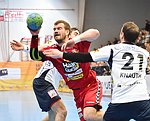 12.02.2016, Krems, Handball, Handball Liga Austria, HLA, OPO, UHK Krems, HC Hard,<br>FEICHTINGER Sebastian, KNAUTH Michael<br><br><br>Copyright / www. sportfotos. at<br>Missongasse 21<br>A - 3500 Krems<br>zierlinger@sportfotos.at<br>www.sportfotos.at<br>Kremser Bank <br>BIC SPKDAT21XXX<br>IBAN AT392022800704000918<br>