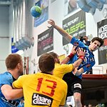 12.03.2016,  Krems,  Handball,  Handball Liga Austria,  HLA, OPO,  UHK Krems,  Union Leoben,<br>PETREIKIS Benas, WALZER Guenther, SURAC Domagoj, ILLNAYER Florian<br><br><br>Copyright DIENER / Zierlinger <br>Marktgasse 3-7 / 4 / 5 / 21<br>A-1090 Wien<br>Telefax +43 1 955 32 35<br>Mobil +43 676 629 98 51<br>BA-CA<br>Bank Nr. 12000<br>Account Nr. 00712 223 783<br>e-mail: agentur@diener.at<br>Datenbank: www.diener.at