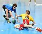 12.03.2016,  Krems,  Handball,  Handball Liga Austria,  HLA, OPO,  UHK Krems,  Union Leoben,<br>KUHN Thomas, PFAFFINGER Juergen<br><br><br>Copyright DIENER / Zierlinger <br>Marktgasse 3-7 / 4 / 5 / 21<br>A-1090 Wien<br>Telefax +43 1 955 32 35<br>Mobil +43 676 629 98 51<br>BA-CA<br>Bank Nr. 12000<br>Account Nr. 00712 223 783<br>e-mail: agentur@diener.at<br>Datenbank: www.diener.at