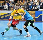 12.03.2016,  Krems,  Handball,  Handball Liga Austria,  HLA, OPO,  UHK Krems,  Union Leoben,<br>NEUHOLD Christoph, KOVACECH Marek<br><br><br>Copyright DIENER / Zierlinger <br>Marktgasse 3-7 / 4 / 5 / 21<br>A-1090 Wien<br>Telefax +43 1 955 32 35<br>Mobil +43 676 629 98 51<br>BA-CA<br>Bank Nr. 12000<br>Account Nr. 00712 223 783<br>e-mail: agentur@diener.at<br>Datenbank: www.diener.at