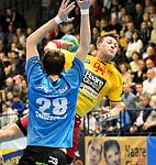 12.03.2016,  Krems,  Handball,  Handball Liga Austria,  HLA, OPO,  UHK Krems,  Union Leoben,<br>SALBRECHTER Stefan Bernhard, NEUHOLD Christoph<br><br><br>Copyright DIENER / Zierlinger <br>Marktgasse 3-7 / 4 / 5 / 21<br>A-1090 Wien<br>Telefax +43 1 955 32 35<br>Mobil +43 676 629 98 51<br>BA-CA<br>Bank Nr. 12000<br>Account Nr. 00712 223 783<br>e-mail: agentur@diener.at<br>Datenbank: www.diener.at